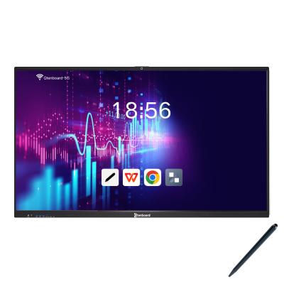 Qtenboard 55 65 75 86 100 110 pouces 4K Win 11 Interactive Smart Board Pour les conférences