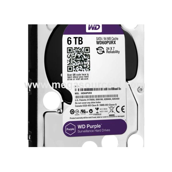 Western Digital Purple WD60PURX 6TB AV 3.5
