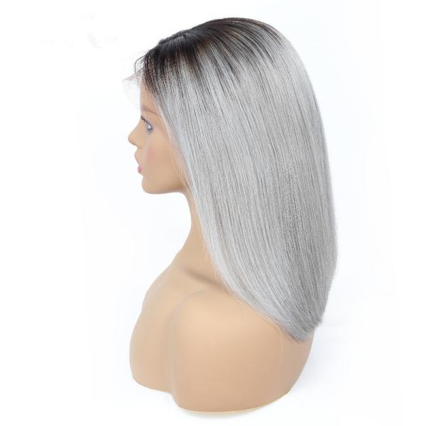 Natural Cambodian Straight Hair Wig Short Hair Bob Wig With Baby Hair