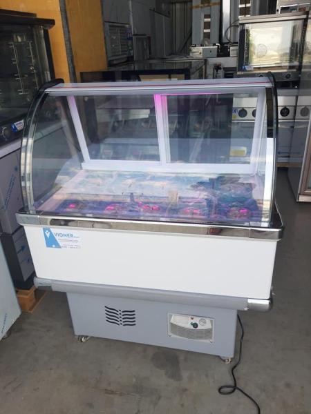 Ice Porridge Ice Cream Small Display Cabinet 8 Barrels 10 Plates