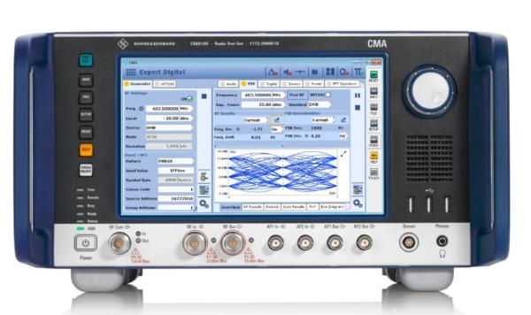 Rohde & Schwarz CMA180 Radio Test Set with 0.1 MHz to 3 GHz Frequency, I/Q Recording and Playback, and Analog and Digital Testing