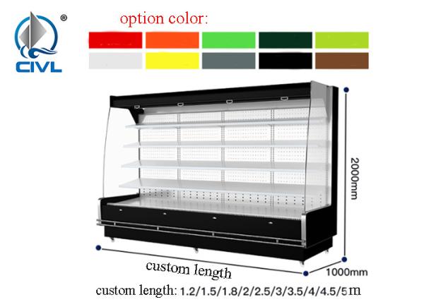 Refrigerated Display Cabinet / Air Curtain Cabinet / Fruit Fresh-Keeping Cabinet Supermarket Commercial Display Cabinet