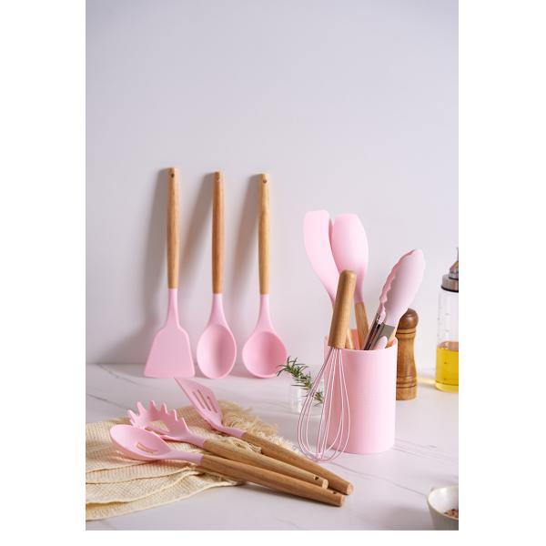 33 Piece Nonstick Cookware Set with Multicolor Frying Pans and Chinese Spatula Spoon