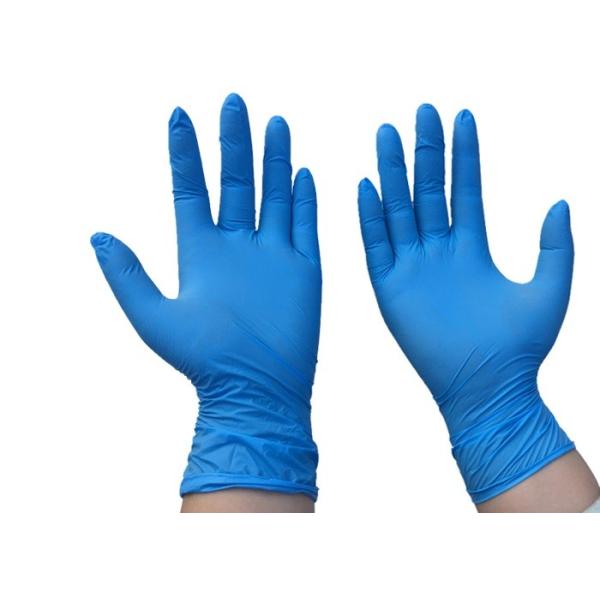 Bule Disposable Protective Gloves Medical Nitrile Gloves Cutomized Size