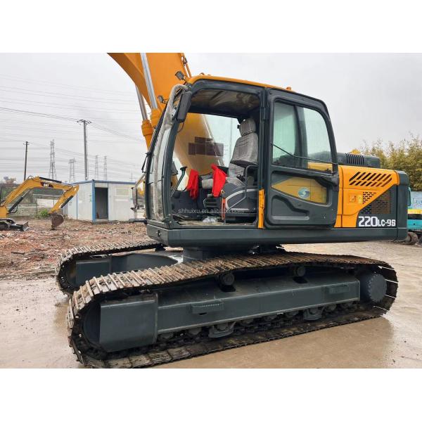 Powerful And Used Excavator Hyundai 220-9LC With Yellow Color