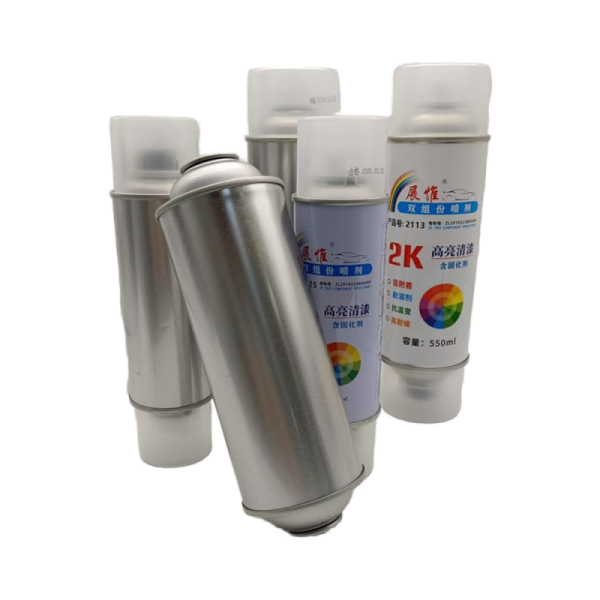 2K 450ML 550ML 260ML Round Tin Aerosol Can Spray Paint Seal Tinplate Metal For Industrial Use Chemical