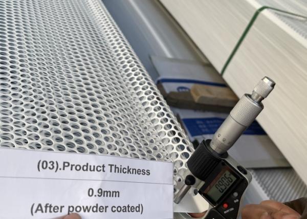 White Color 5 Peaks Wind Protection Panel 0.9mm Thickness Width 940mm Or Custom Length 5m Or Custom For Decorative