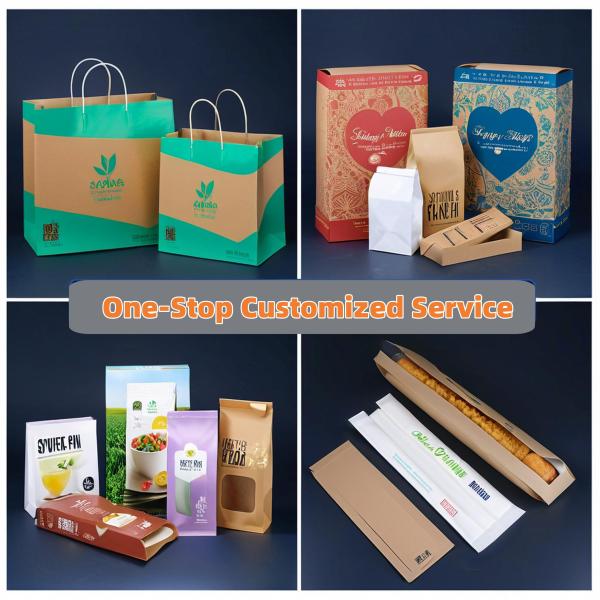 Luxury Brown Kraft Paper Bags Valentine's Day Limited Edition Custom Gift Bags with logo Hard Takeout Coffee Bag for Party Favor