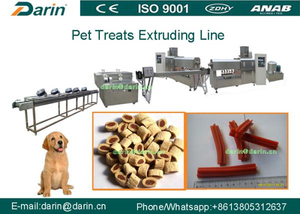 Dog Dental Stick Pet Food Extruder equipment / Pet Food Processing Line
