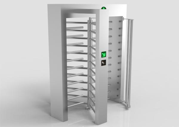 120 Degree Full Height Turnstile Gate System 30 Person Per Minute Passing Rate