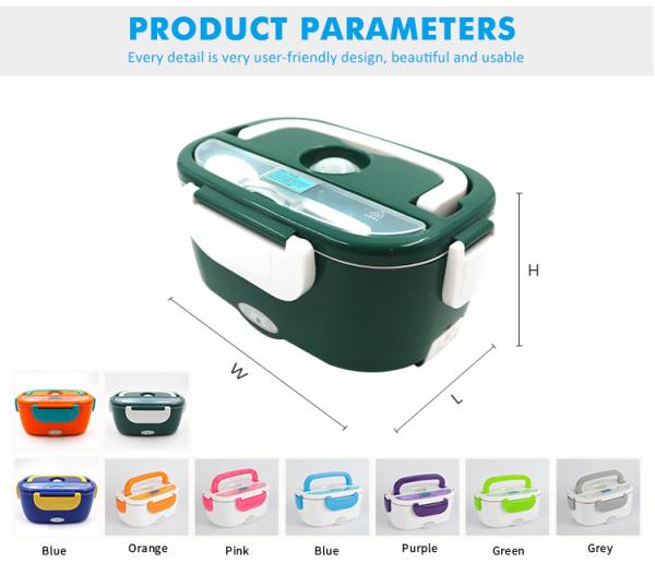 Warm Keeping Portable Heating Lunch Box 60W Stainless Steel Liner