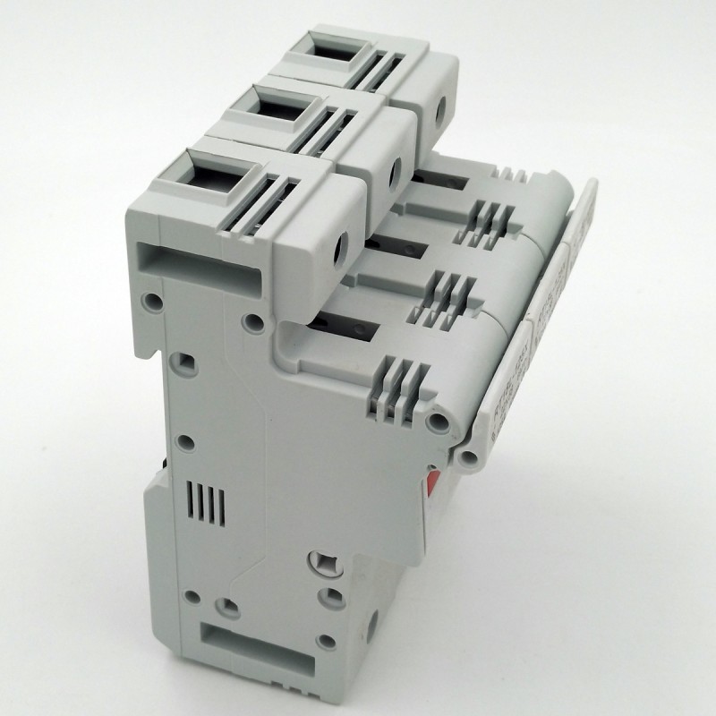 High Thermal Breaking Capacity 690V 3P Cylindrical Fuse Base 125A RT18-125X Low Voltage Thermal Fuse Holder 22*58 Fuse Link