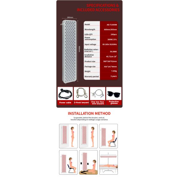 ANDY Full Body Red Light Therapy Panels Device
