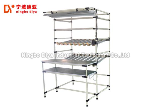 U Type Heavy Duty Workbench Simple Operation With Customized Roller Track
