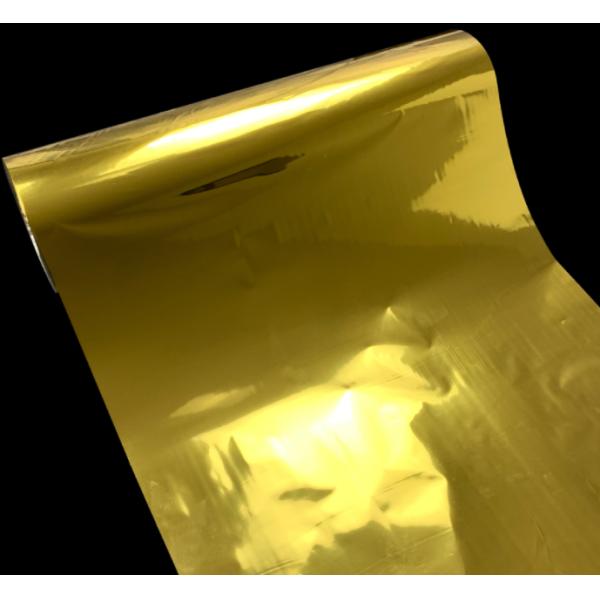 Food Packaging Gold And Silver Vacuum Metalized Pet Film