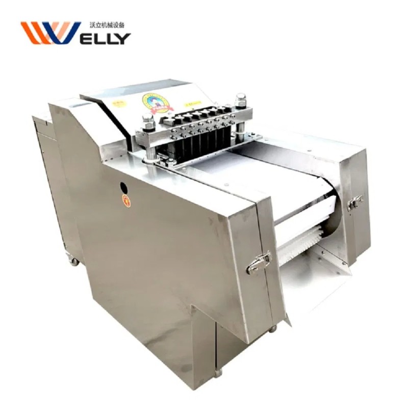 Commercial Automatic Mini Frozen Beef Block Meat Cube Cutting Machine Chicken Cube Cutting Machine Frozen Meat Bone