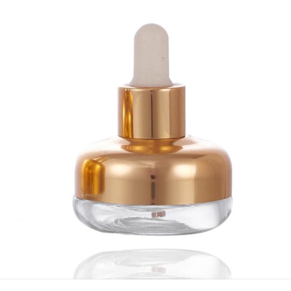 Réutilisation des bouteilles en verre d'huile essentielle de 20ml 60ml pour des soins de la peau empaquetant l'OEM avec la forme différente de compte-gouttes