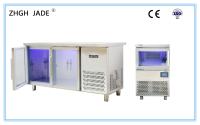 Matériel commercial léger bleu mené d'acier inoxydable de congélateur de réfrigérateur