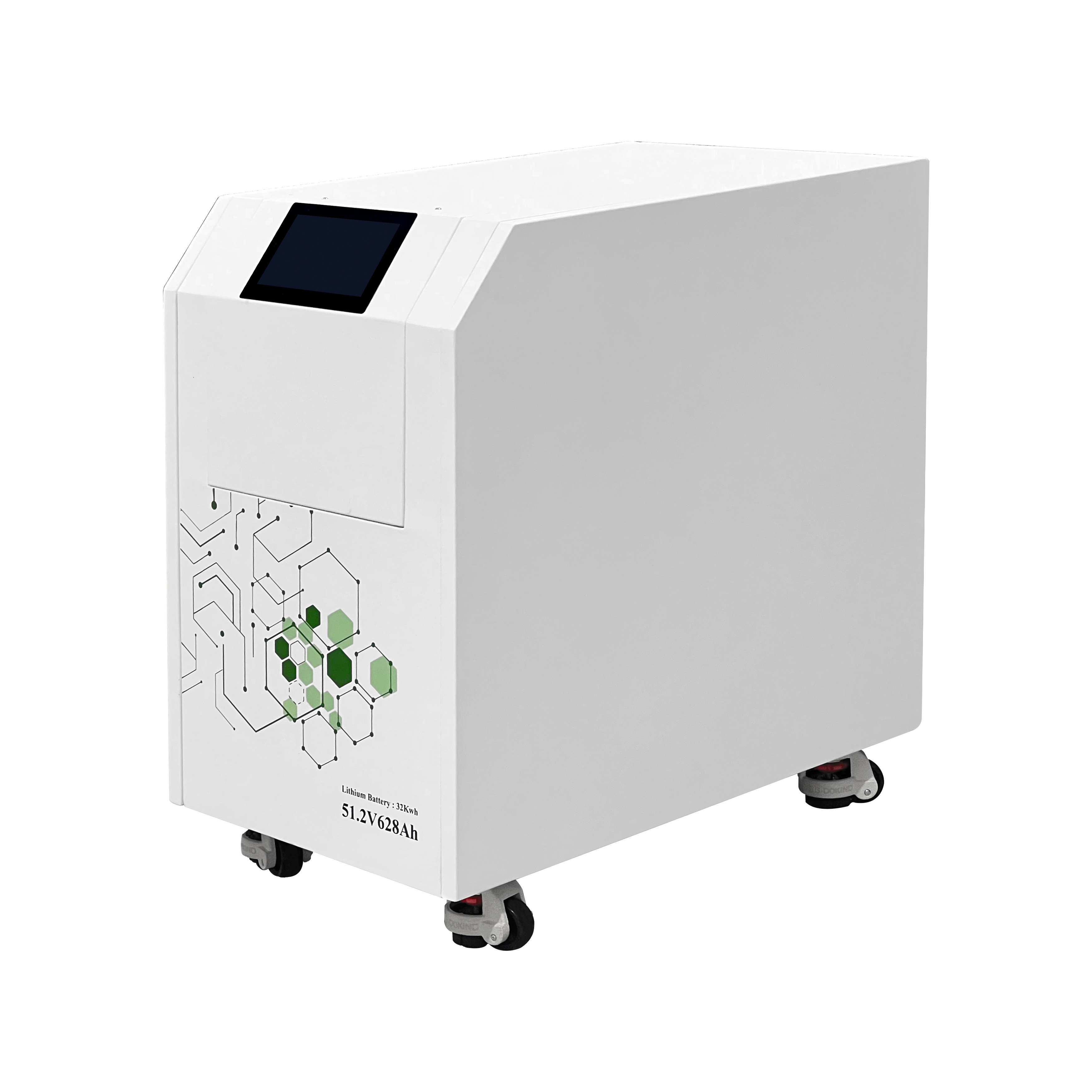 Wheeled Mobile 32KWh Lithium Battery 51.2V628Ah 10000 Cycles Off Grid Solar Storage Battery