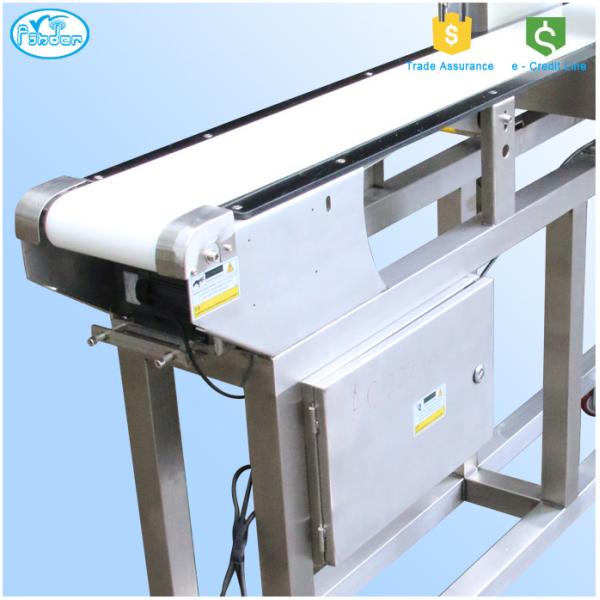 Détecteurs de métaux de convoyeur à bande de sécurité alimentaire pour le lait en poudre, garantie de 1 an