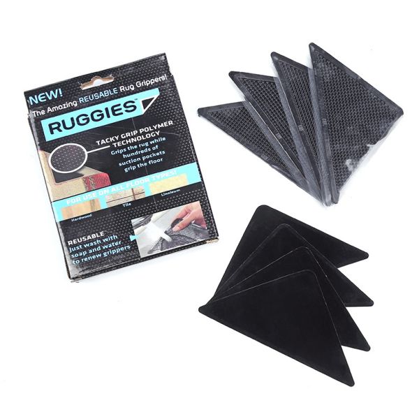 Carpet Dots Anti Slip Rug Pad Gripper Rug Pad Gripper Bathroom Household Carpet Reusable Slip-resistant Adhesive Non-slip Mat