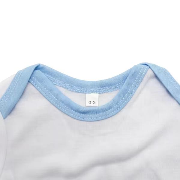 Custom Colored Newborn Sublimation Onesie Blanks Short Sleeves Sublimation Romper