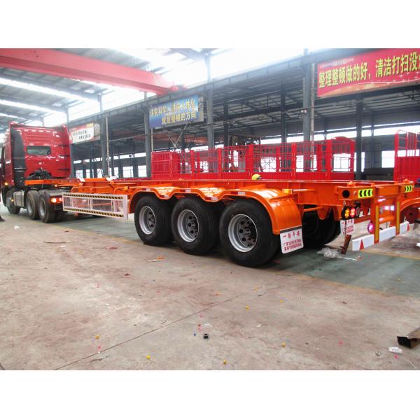 Механическая подвеска с тремя осями скелетный полуприцеп для строительной площадки и 7-коленный разъем