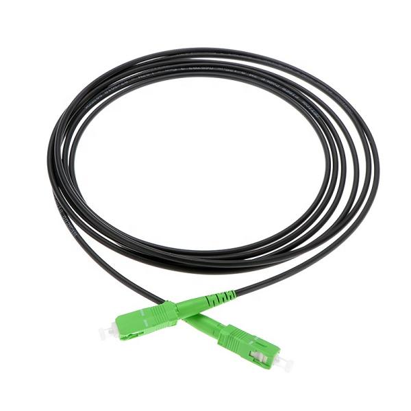 FTTH Fiber Optic Patch Cord SC / APC  3.0mm Singlemode PVC drop cable