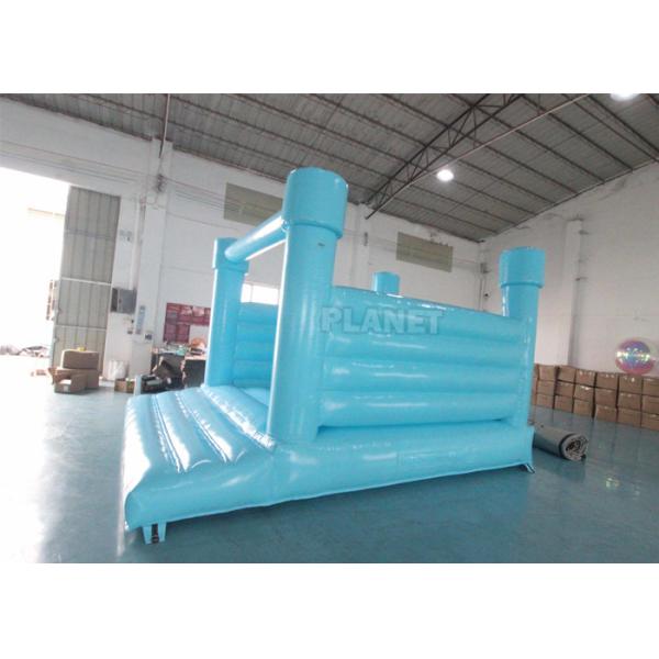Замка скольжения замка PVC материальные раздувные оживленные скача дети голубого коммерчески раздувные отскакивают дом
