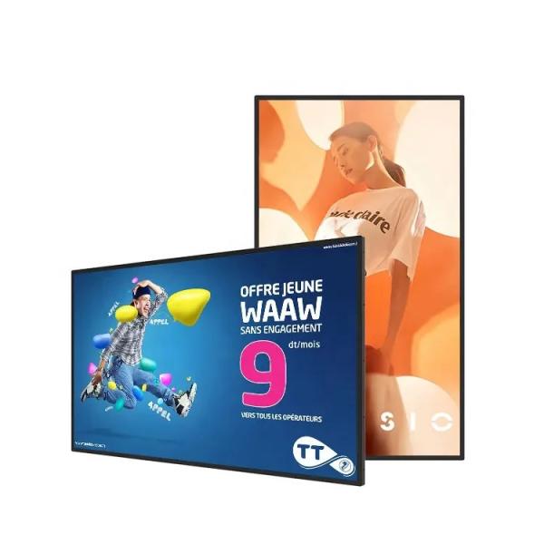 32インチ 壁に装着されたデジタルシグネージ 450nits Androidシステム 1080P