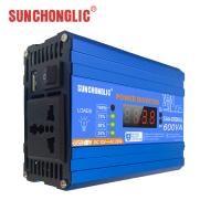 Invertisseur d'onde sinusoïdale modifié de 600w Invertisseur de puissance de voiture Dc12v à Ac 220v