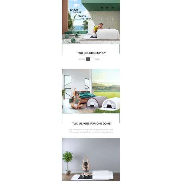 Германный нефритовый камень портативная инфракрасная сауна купол спа-капсула с 3 отопительными зонами