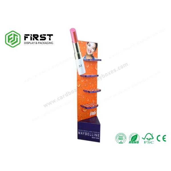 Custom Retail Printed Pop Cardboard Cosmetic Display Carton Floor Display Stand