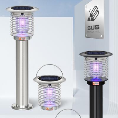 Stainless Steel Outdoor Mosquito Killer Mosquito Bug Zapper Solar Light