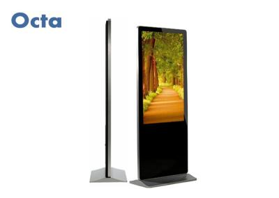 55 Inch Indoor Digital Signage Totem Floor Standing 1920 * 1080 HD 6Ms