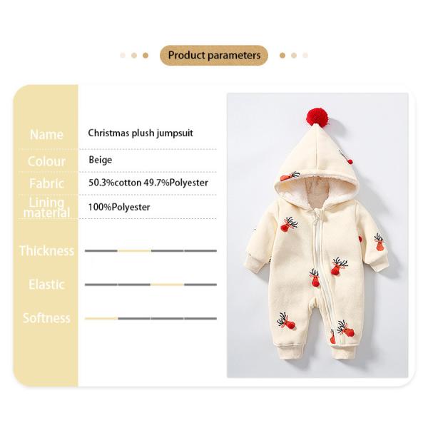 Kids clothing winter children clothes Christmas elk Christmas pajamas Jumpsuit Baby rompers toddler clothing