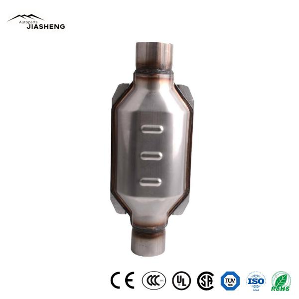                  2.5 Inlet/Outlet Universal Catalytic Converter Factory Supply Auto Catalytic Converter Metal Motorcycle Parts Catalytic Converter             