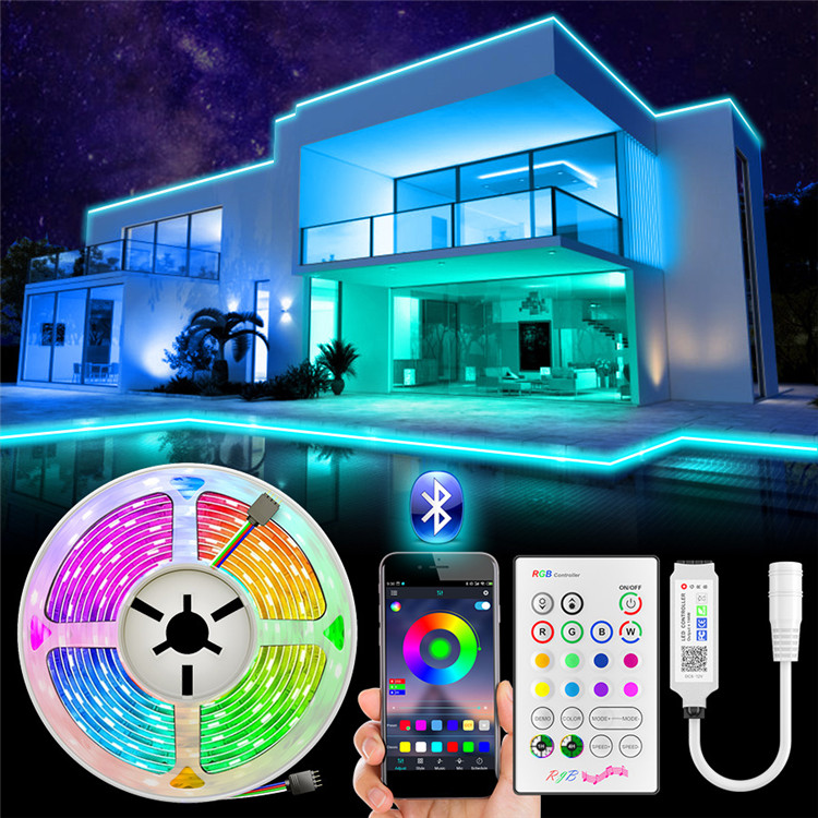 свет прокладки СИД 5m Rgb водоустойчивый с удаленным 5050 ключом Smd 44 удаленным