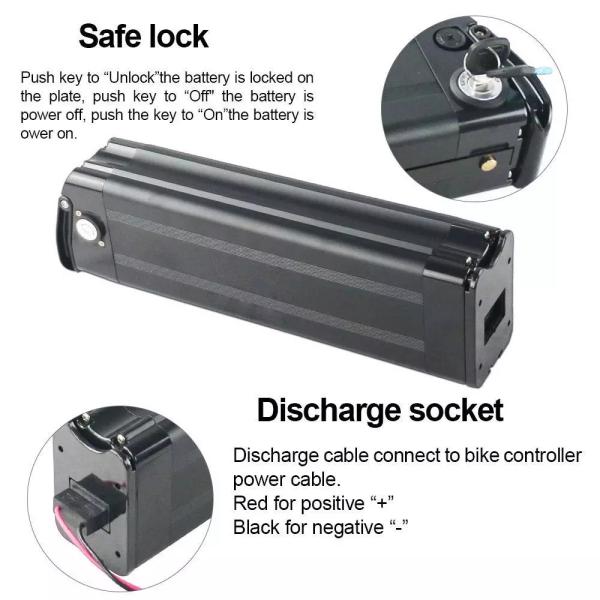 No Memory Effect Electric Bike Lithium Battery For 48V 750W / 1000W Bike Motor