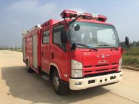 Mini camion de lutte contre l'incendie de 190 HP ISUZU 4X2 4000L avec de la mousse