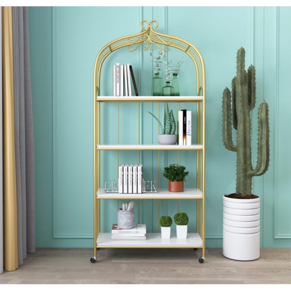 Bird Cage Shape 170cm Height Steel Book Rack Rustproof