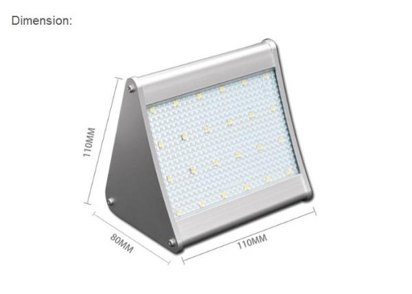 Radar Sensor Solar LED Wall Light 2W 450Lm  IP65 waterproof