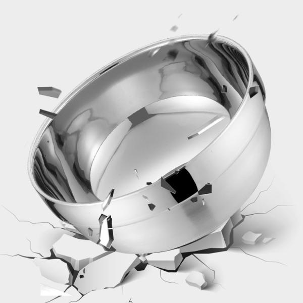 Двойные стены 304 нержавеющей стали полированные миски для кухни