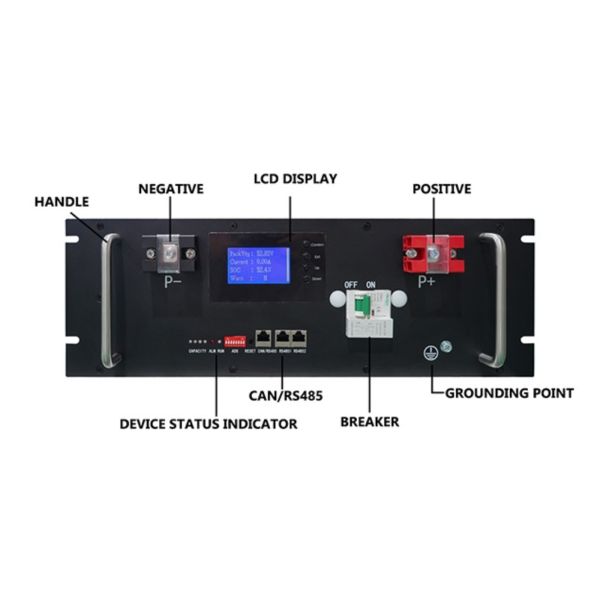 VP Modular 100AH 48V Solar LiFePO4 Battery Stackable Rack-Mount Solar Storage for OEM