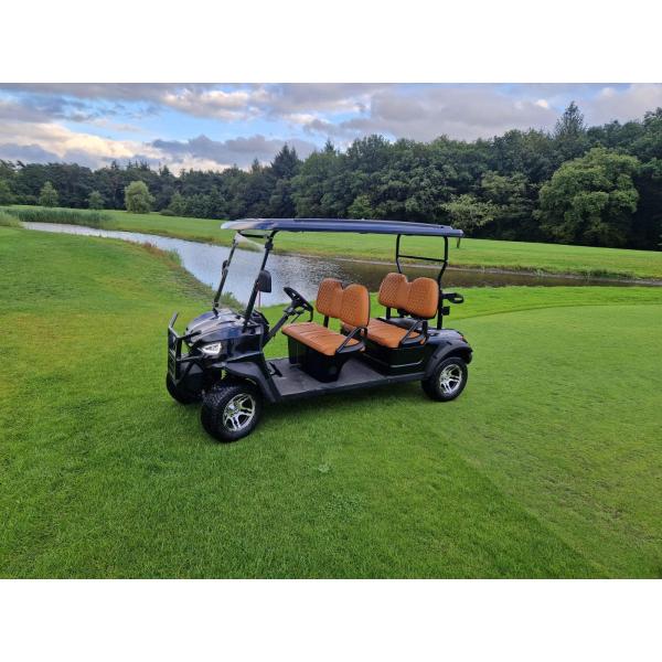 4-местная гольф-коляска с батареей 48 В. Мощный двигатель переменного тока