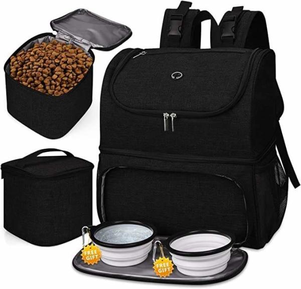 Pet Travel Bag For Dog Cat Weekend Tote Organizer Bag For Dogs Travel Food Carriers Bag