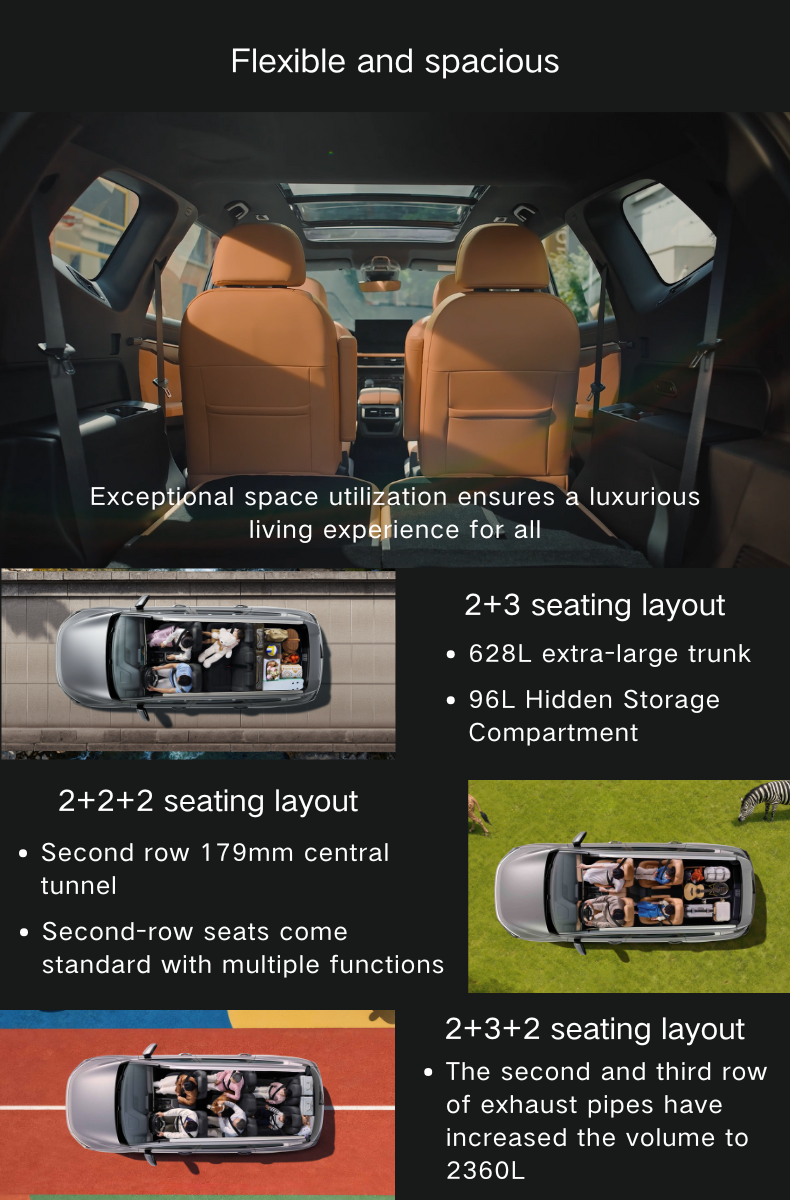 2026 for Haoyue L Okavango Gas/Petrol 1.5TD Automatic Turbo 5-door 6-seater SUV