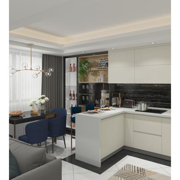 Предварительно изготовленные носовые кухонные шкафы Деревянная мебель Шкафная столярная техника