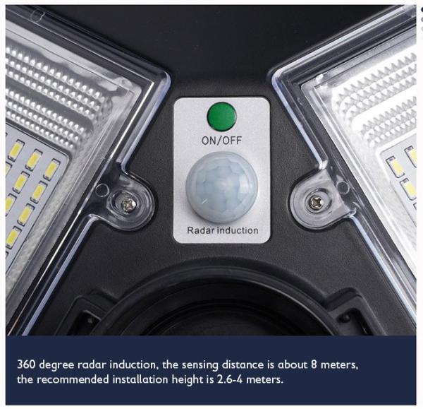 Garden Decoration LED Solar Street Lights Lamp Shaded IP65