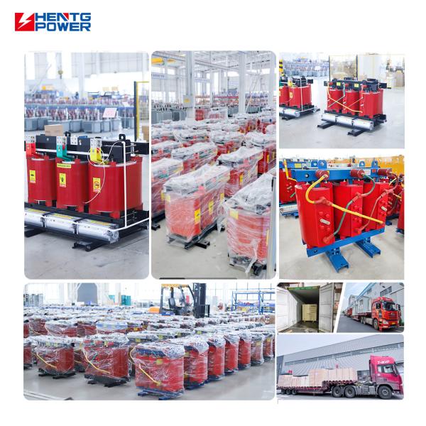 Cast Resin Dry Type Transformer 11 kv 0.433 kv 800 1000 1250 kva Fire Resistant For Central Business District Energy Center